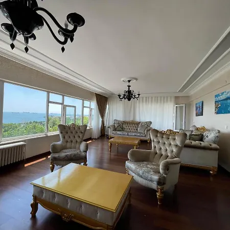 3+1 Bakirkoy Deniz Manzarali Esyali Gunluk Kiralik Appartement *